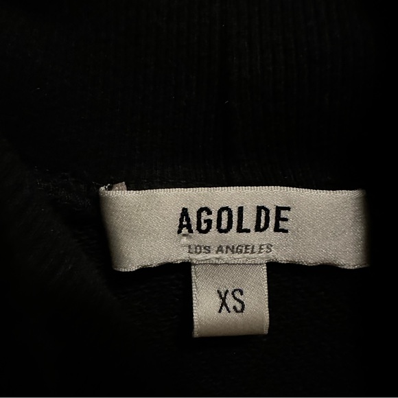 Agolde Balloon Sleeve Sweatshirt in Black Size: XS - Picture 8 of 10